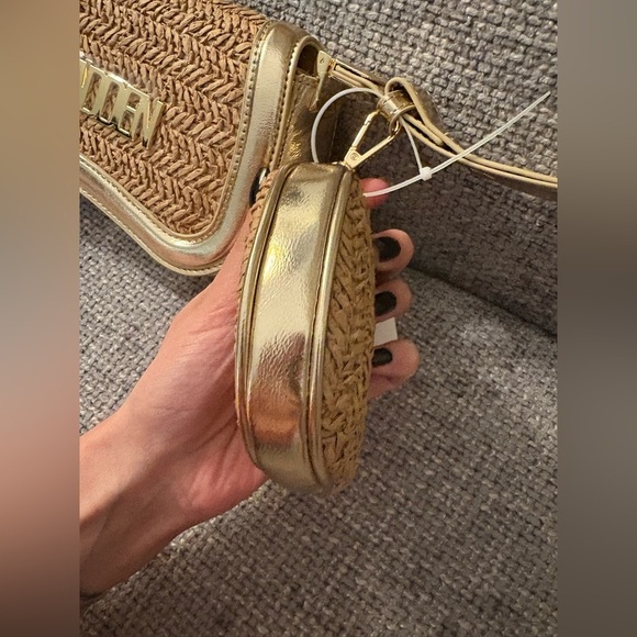BNWT Steve Madden Gold Shoulder Bag + Coin Purse - Picture 6 of 16